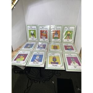 Kitty City 12 quilt patterns + finishing instructions 54" x 79" New Amy Bradley